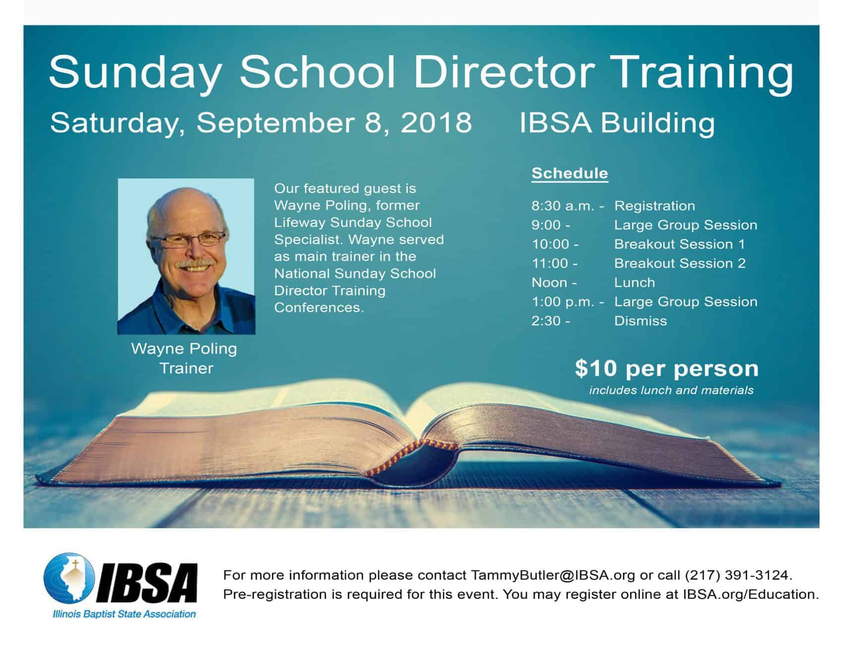 Sunday School Director Training