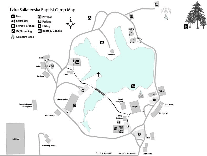 Camp Far West Campground Map