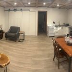 Open concept living room, kitchen and dining room