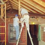 Campers On Mission working to build an awning on Ford. Such a great shady spot! Thanks COM!