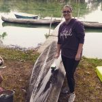Volunteers from Steeleville Baptist Church helping us clean up our canoes and paddle boards! Not an easy job and we appreciate them so much!! Thanks Steeleville BC!!