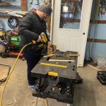 A local volunteer helping us make some gifts for local pastors! Thank you for serving!!