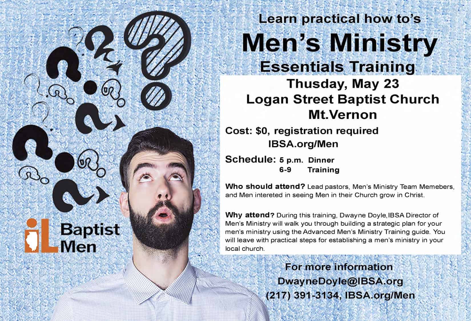 Men’s Ministry Essentials Training Night 2019