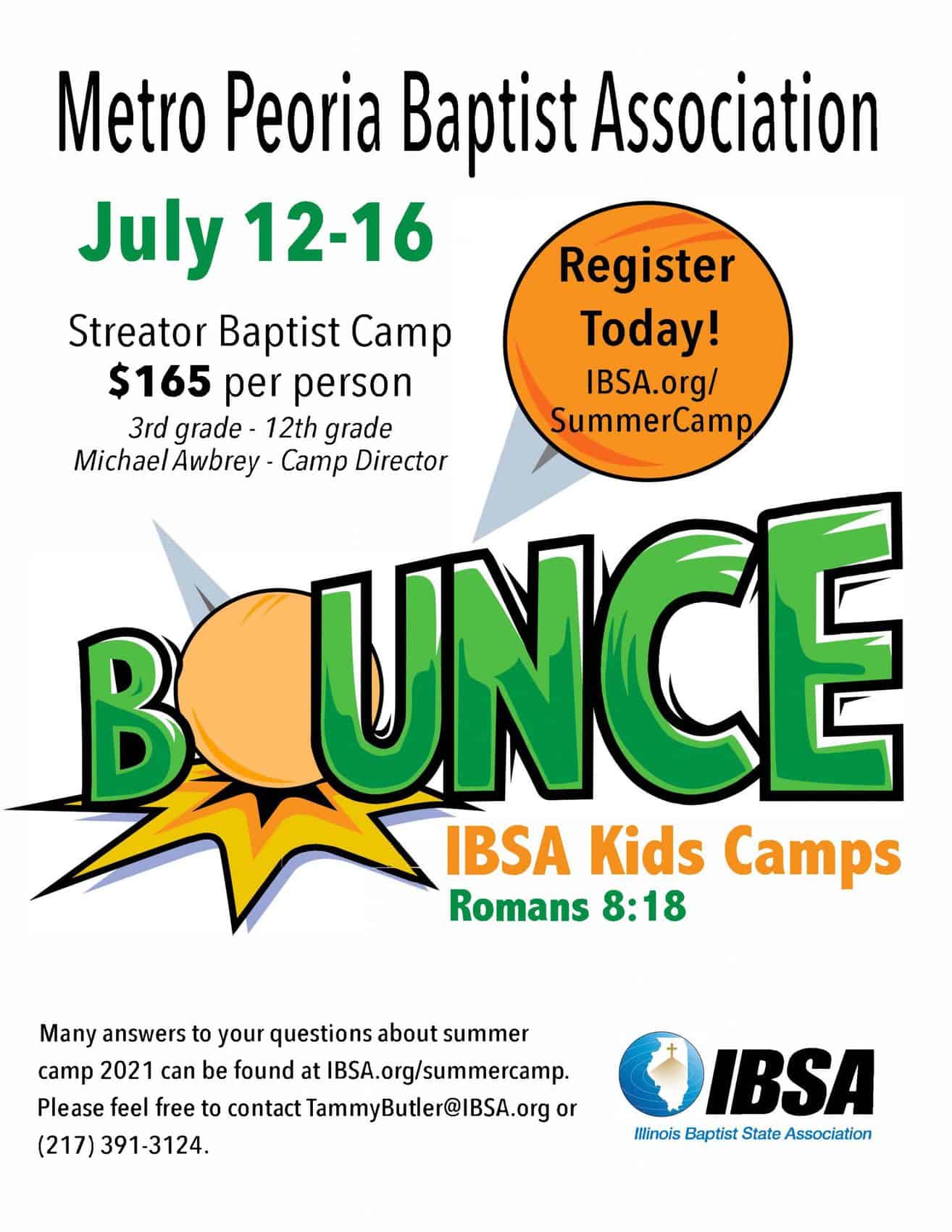 Summer Camp Week 5 Metro Peoria Ibsa Illinois Baptists